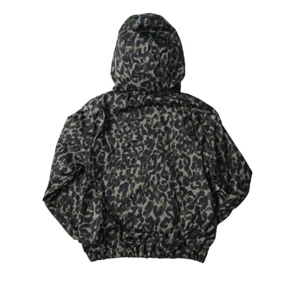 Victoria's Secret PINK Green Camo Leopard Print Zip Up Anorak Jacket Women's XS - Picture 2 of 12